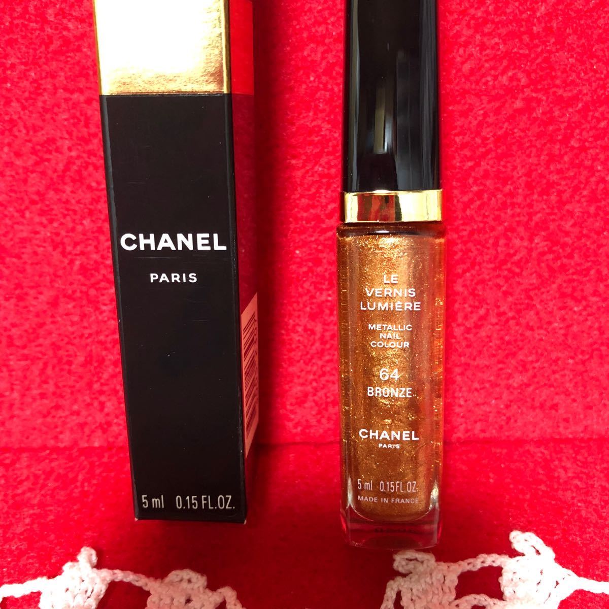 CHANEL シャネル　マニキュア　ヴェルニ　ルミエール　64 BRONZE ネイルエナメル　箱付き保管品_画像3