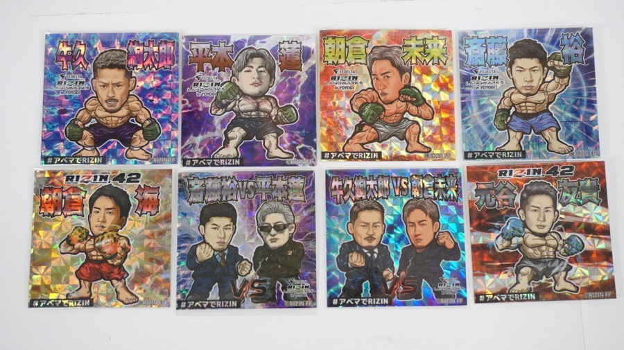 063 t0337 RIZIN Abemaオリジナルステッカー 平本蓮 朝倉未来 朝倉海