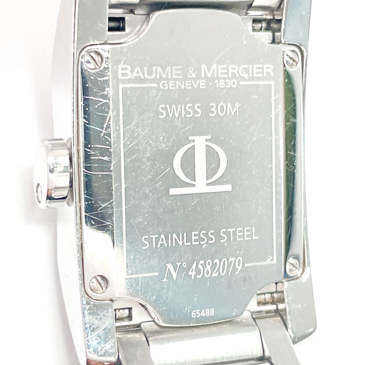 ボーム＆メルシェ Baume & Mercier 腕時計 65488 ディアマント ステンレススチール シルバー クオーツ ホワイト レディース_画像7