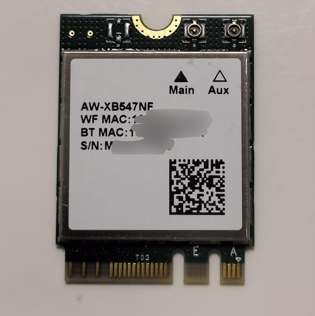 Wifi6対応(ax) RTL8852BE 交換用ネットワークカード/Bluetooth/無線LANカード/Wi-Fi6_画像1