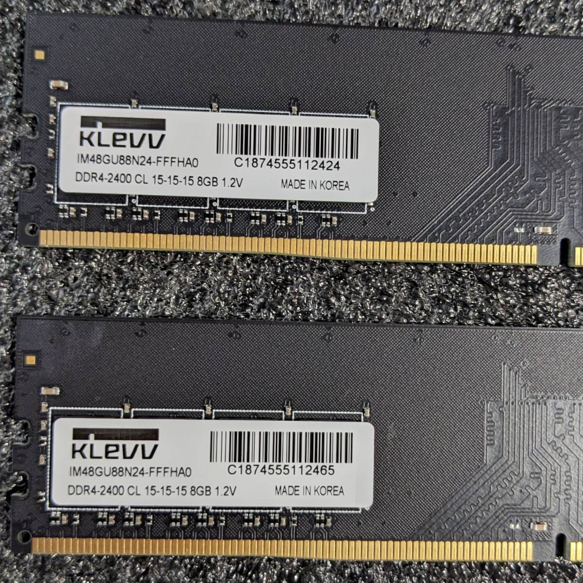 【中古】DDR4メモリ 16GB(8GB2枚組) KLEVV IM48GU88N24-FFFHA0 [DDR4-2400 PC4-19200]_画像4