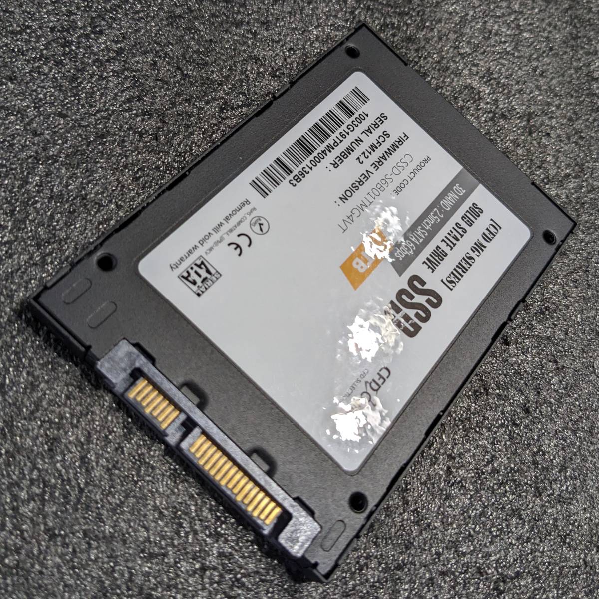 【中古】CFD CSSD-S6B01TMG4VT [2.5インチ SATA TLC 7mm厚]_画像5