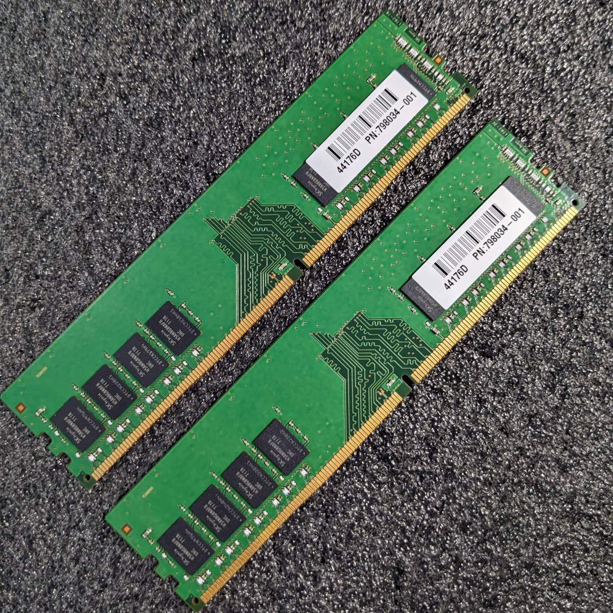 【中古】DDR4メモリ 16GB(8GB2枚組) SK hynix HMA81GU6AFR8N [DDR4-2400 PC4-19200]_画像2