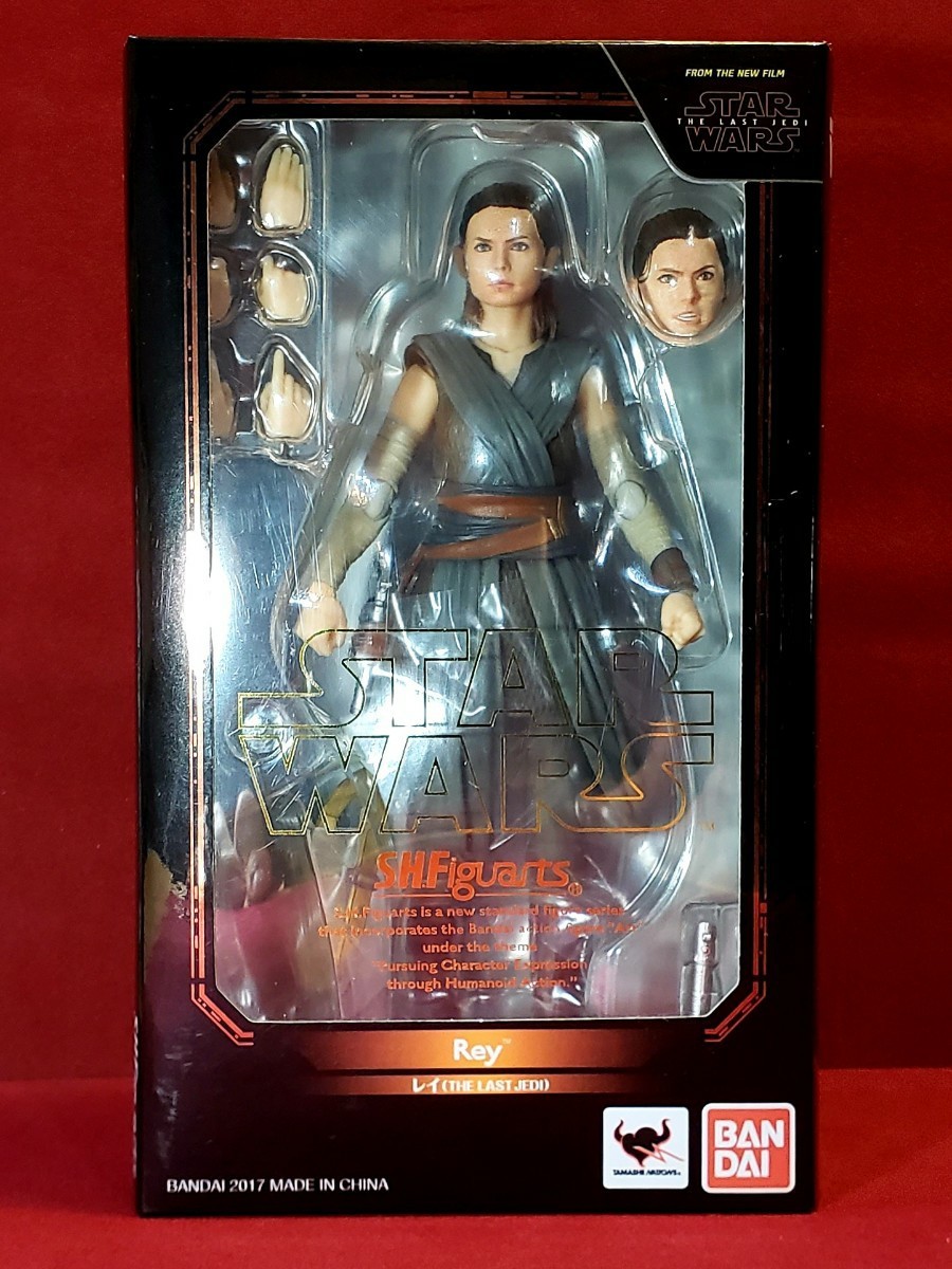 《中古品》S.H.フィギュアーツ　スターウォーズ　(レイ)と(BB-8)の二個セット　S.H.Figuarts STARWARS Rey BB-8_画像2