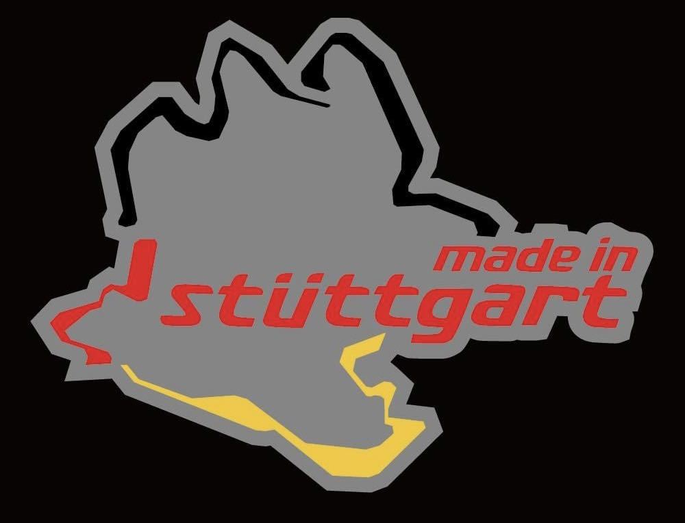 ドイツ　シュツットガルト　サーキット　ステッカー　カラー変更承ります　メルセデスベンツ　AMG ポルシェ　ニュルブルクリンク_画像2