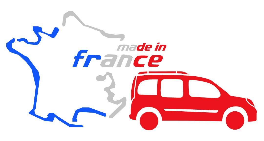 フランス グラフィック カッティング ステッカー ルノー カングー パリ サーキット ニュルブルクリンク 風の画像1