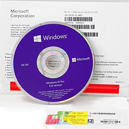 即決！【新品】Microsoft Windows10 Pro 64bit DSP版 DVD 日本語 1台分【未開封】【未開封】_画像1