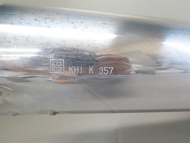 ●ゼファー400χ カイ (ZR400G) 純正 マフラー KHI K 357 サイレンサー K357 231023DJ0056の画像4