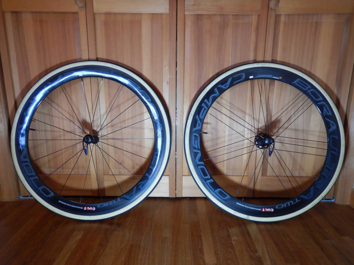 ■　カンパニョーロ　CAMPAGNOLO　BORA　UITRA　Two　ボーラ　ウルトラ　ツー　チューブラー　シマノフリー　シマノ用　中古品_画像1