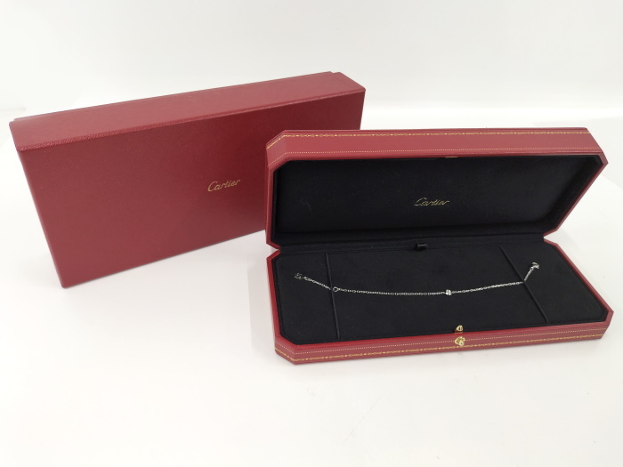 【中古】Cartier ディアマンレジェ ブレスレット 750WG K18WG ホワイトゴールド ダイヤモンド 約1.9gの画像8