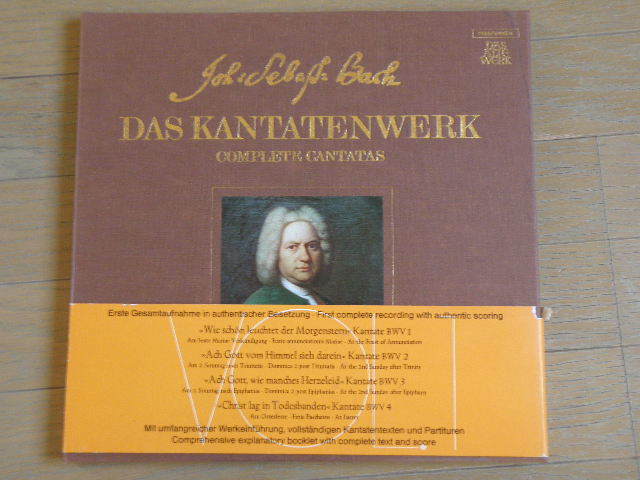 独TELDEC バッハ　カンタータ全集第1巻　BWV 1~4 DAS KANTATENWERK VOL.1 アーノンクール　楽譜含め資料沢山_画像1
