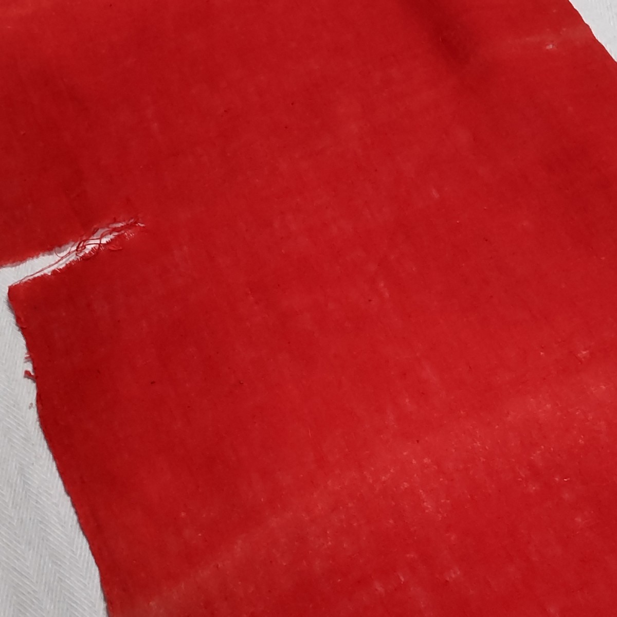 【時代布】紅花 木綿 約145cm 生地 古布 古裂 アンティーク リメイク素材 A-211_画像9