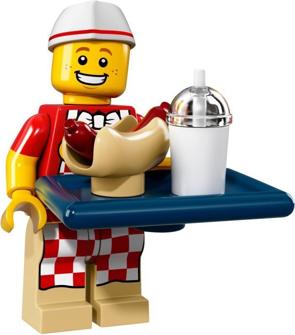 LEGO Hot Dog Man　レゴブロックミニフィギュアシリーズミニフィグ廃盤品_画像1