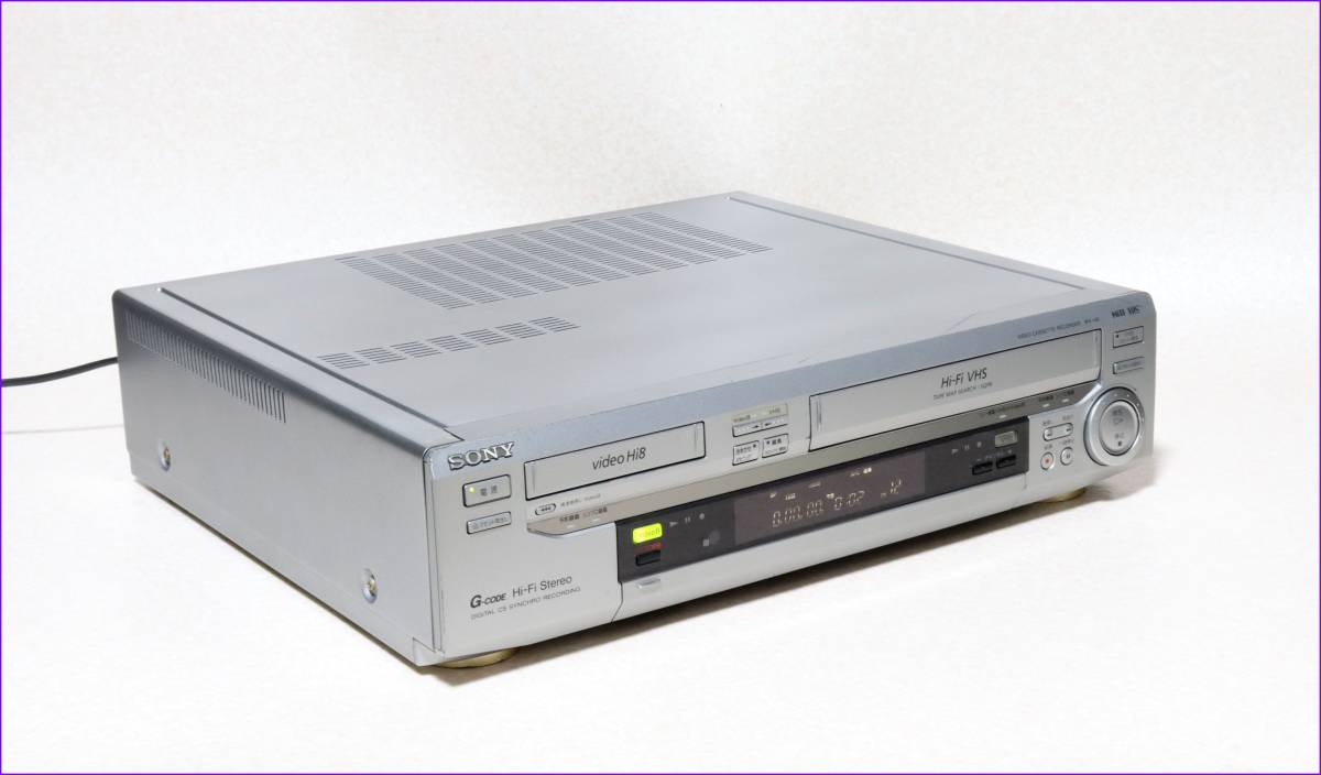 SONY Hi8/VHS Wデッキ 【 WV-H6 】 CD版説保証付完動品_画像4