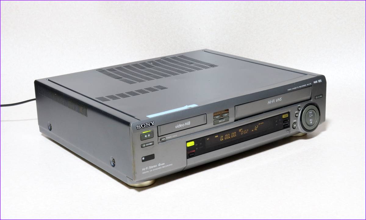 SONY Hi8/VHS Wデッキ 【 WV-H5 】 CD版説保証付完動品_画像4