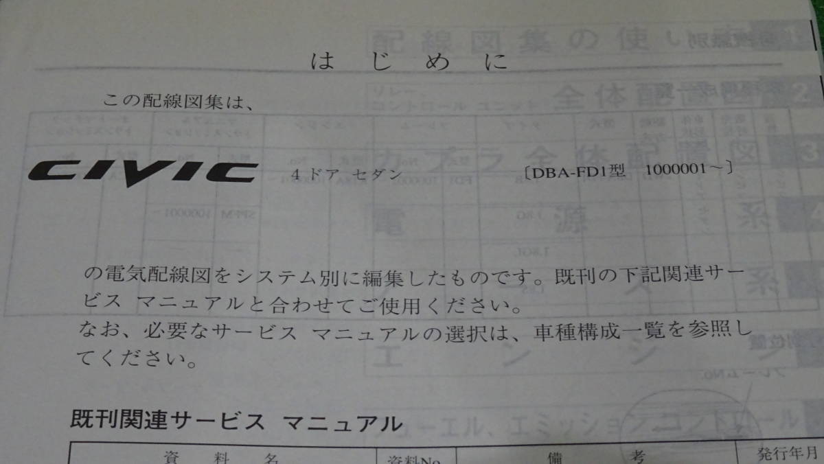 FD1,FD2 Civic type R оригинальный руководство по обслуживанию схема проводки сборник 2005-9 общий страница число :238 страница 