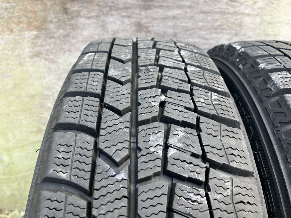 バリ山 スバル純正 13インチ 5J PCD100 4穴 ET45 ハブ径59 ダンロップ WINTERMAXX WM02 155/65R13 2021年製 4本_画像7