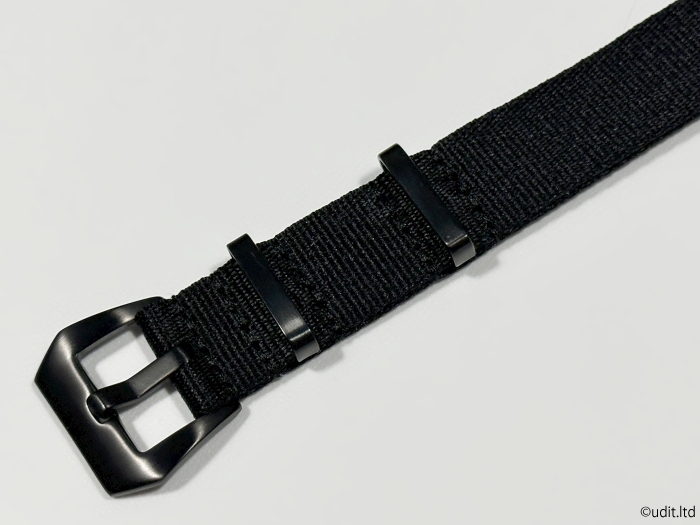  rug width :20mm NATO wristwatch belt Hexagon tail pills black fabric strap nylon [ Rolex Omega TAG Heuer etc. correspondence ]