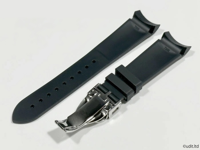 ラグ幅:20ｍｍ TUDOR Fifty-Eight用 ラバーベルト ブラック 腕時計ベルト ブラックベイ ブレスレット バンド BLACK BAY チューダー 58_こちらが裏面のデザインです。