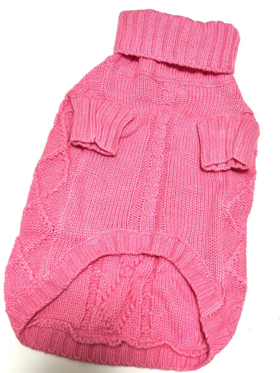 犬用セーター 犬服 コスチューム セーター 洋服 ドッグウェア 防寒着 ピンク