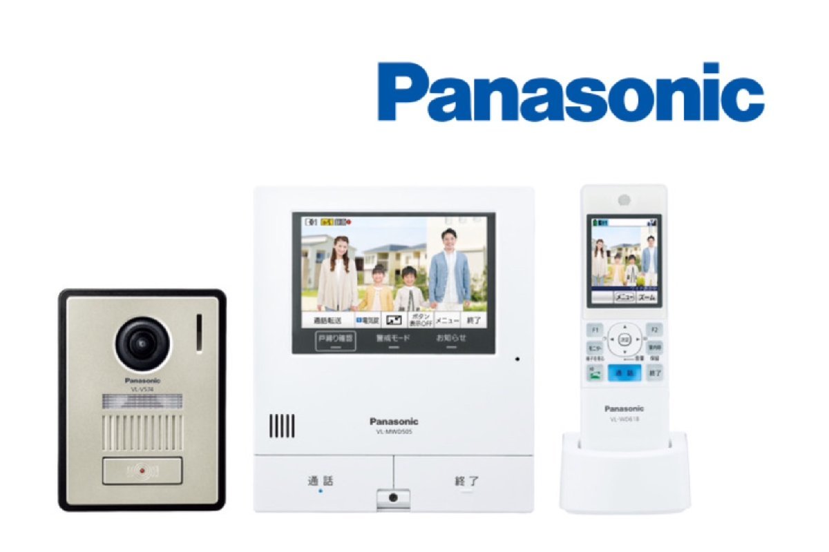 [Panasonic/パナソニック] テレビドアホン VL-SWD505KF ワイヤレスモニター付 インターホン 電源コード式 /C2121