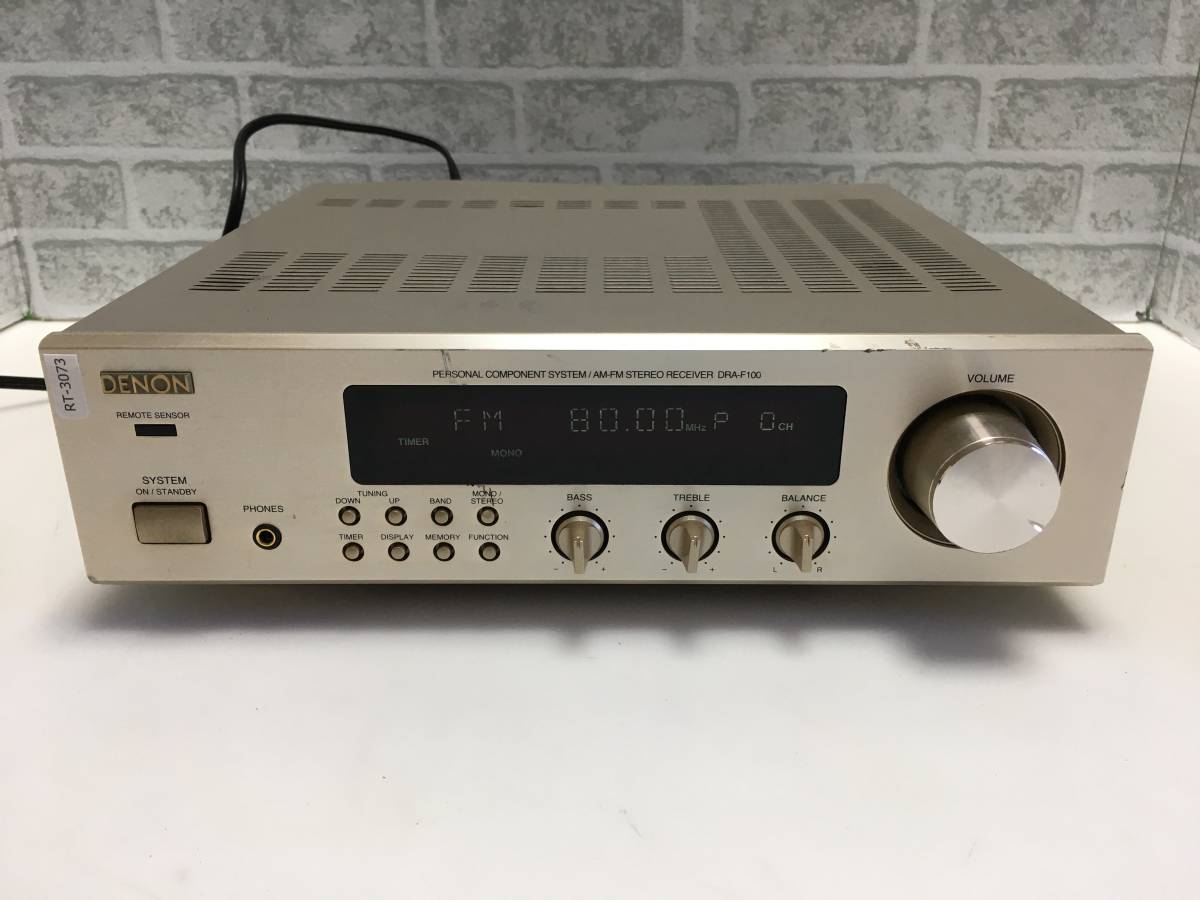 DENON　レシーバーアンプ　DRA-F100　ジャンクRT-3073_傷がございます