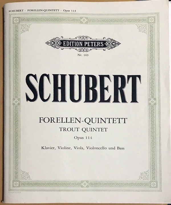 シューベルト ピアノ五重奏曲 イ長調 作品114 D667 「ます」 (パート譜セット) 輸入楽譜 Schubert FORELLENQUINTETT Op.114 洋書_画像1