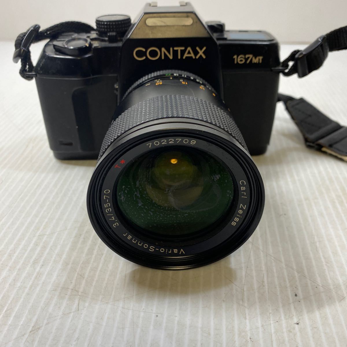 ジャンク品 コンタックス Contax 167MT Carl Zeiss Vario-Sonnar 3.4/35-70 フィルムカメラ ボディ レンズセット 現状品_画像2