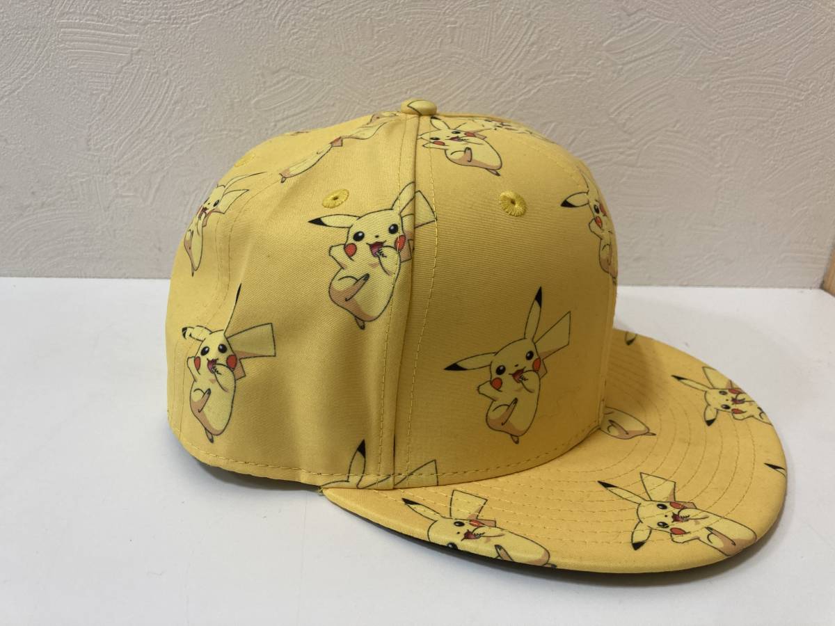 ☆ NEW ERA ニューエラ Pokemon ポケモン ピカチュウ 59FIFTY PIKACHU キャップ 帽子黄色 イエロー 管CARRの画像3