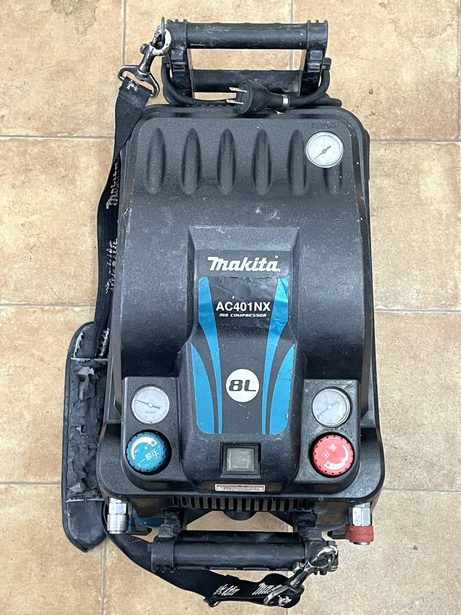 【ジャンク品】マキタ makita エアコンプレッサ AC401NX 100V 1300W ※完全不動品 管231129 DRAR_画像2