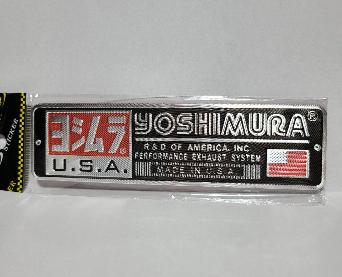 ヨシムラ YOSHIMURA USA 耐熱アルミステッカー 1枚 ■複数注文割引■2枚で999円です