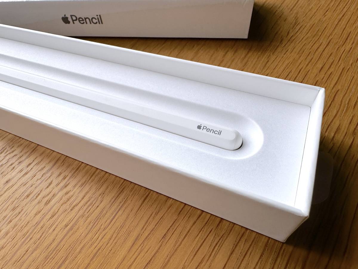 美品 Apple Pencil アップルペンシル 第2世代 MU8F2J/A 第二世代 iPad Pro Air mini 用　ELECOM 交換ペン先付き_画像4