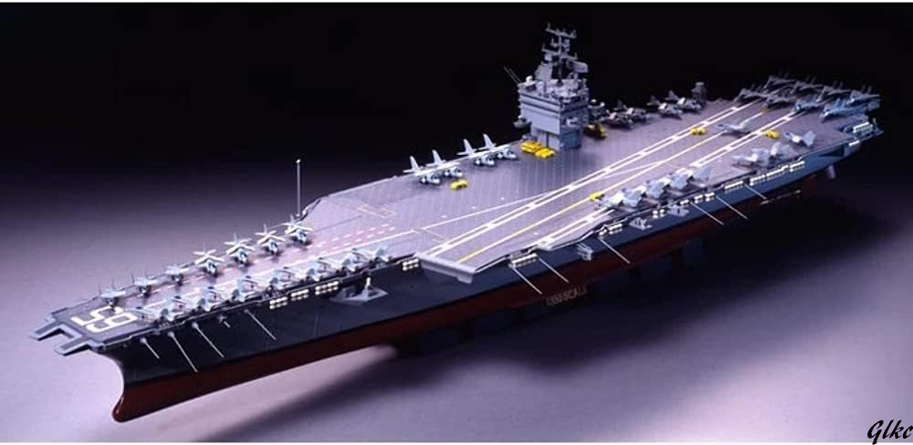 1/350 艦船シリーズ No.7 アメリカ海軍 原子力航空母艦 CVN-65 エンタープライズ プラモデル おもちゃ プレゼント 組立 鑑賞_画像3