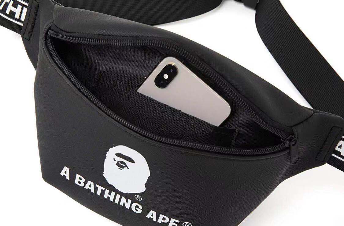 BAPE◆A BATHING APE／◆ア ベイシング エイプ◆レザー調 ウエストバッグ◆ボディバッグ／付録ノベルティ_画像3