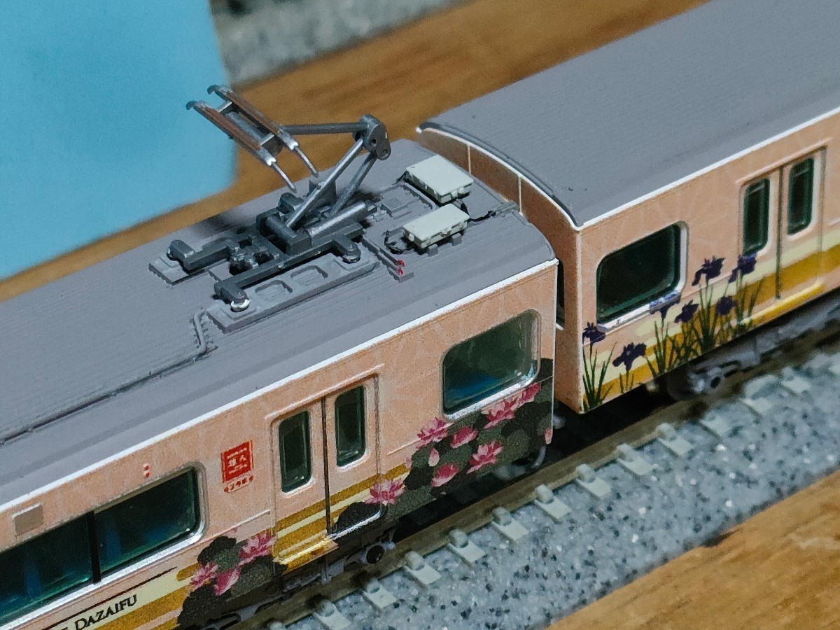 動く鉄コレ 西日本鉄道　3000形　旅人5両セット　トミーテックN化 動力付き　カトー密連仕様色挿しあり　ケース付き！整備済好調_画像6