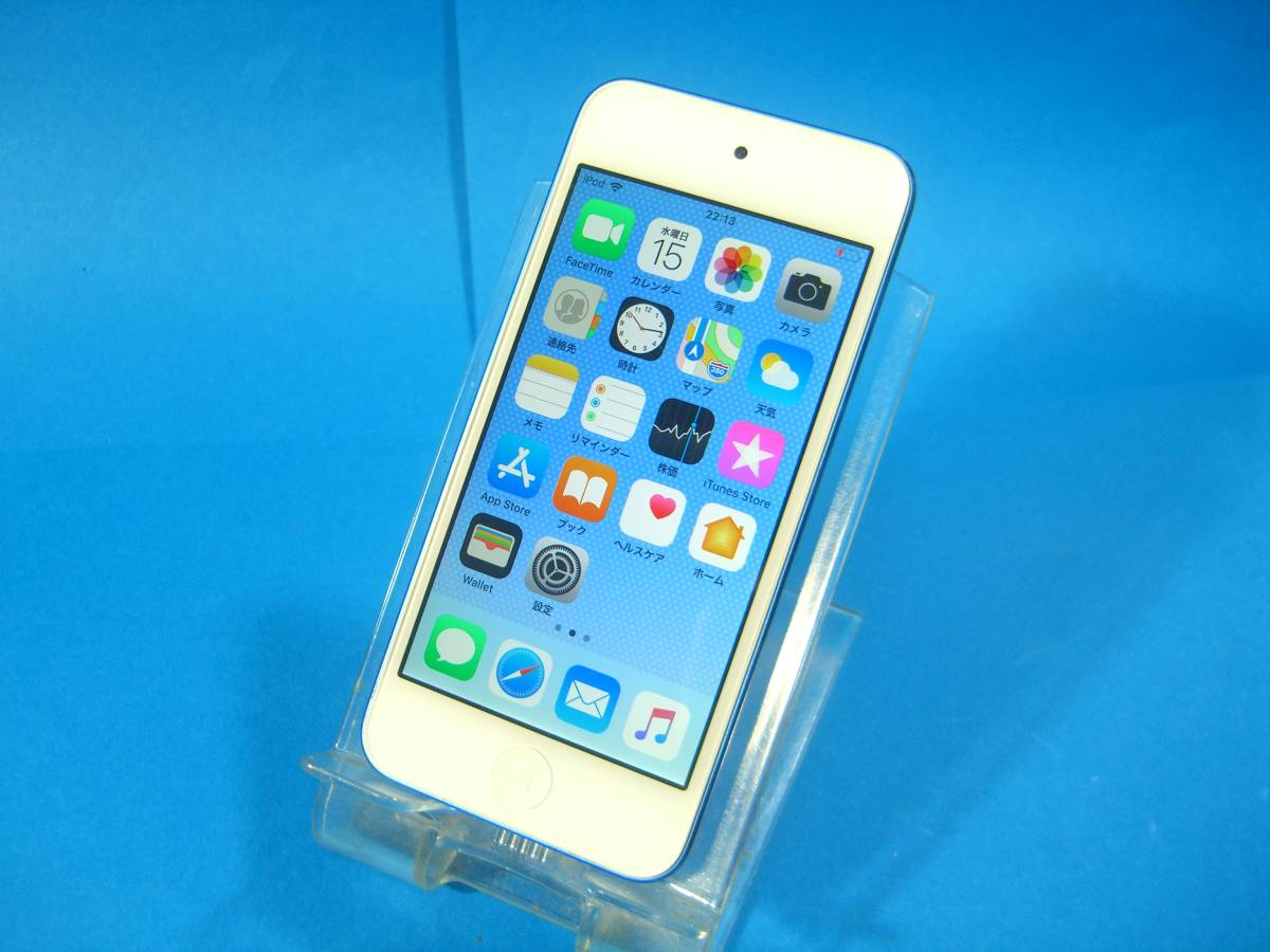 Apple iPod touch 第6世代 128GB ブルー バッテリー新品 MKWP2J/A - 11e23_画像1