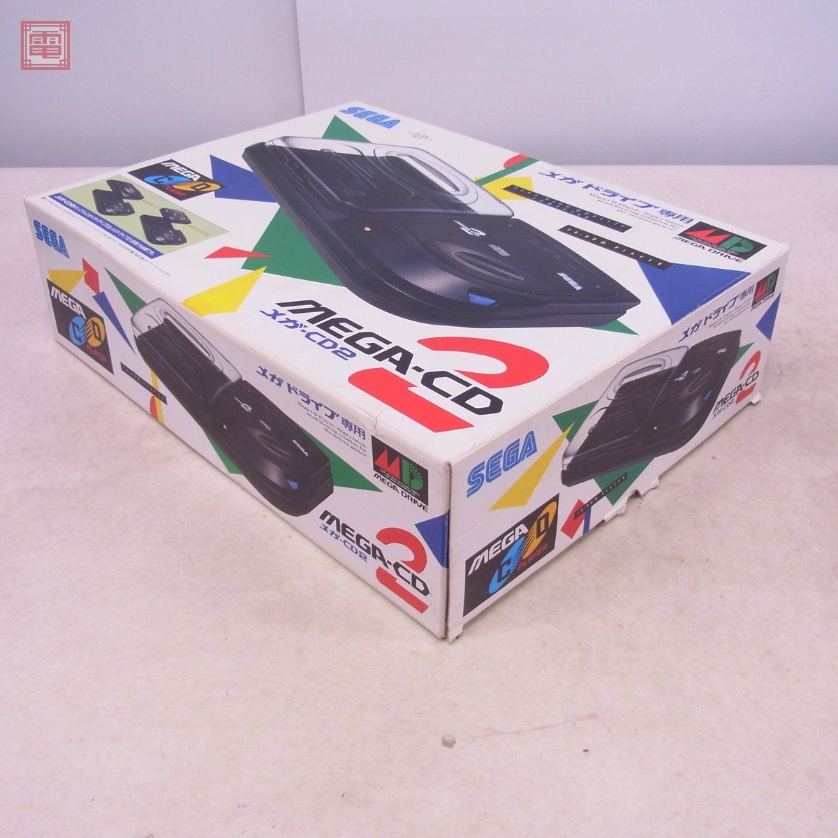 MD メガCD2 本体 HAA-2912 MEGA-CD 2 セガ SEGA 箱説付 ジャンク パーツ取りにどうぞ【40_画像8