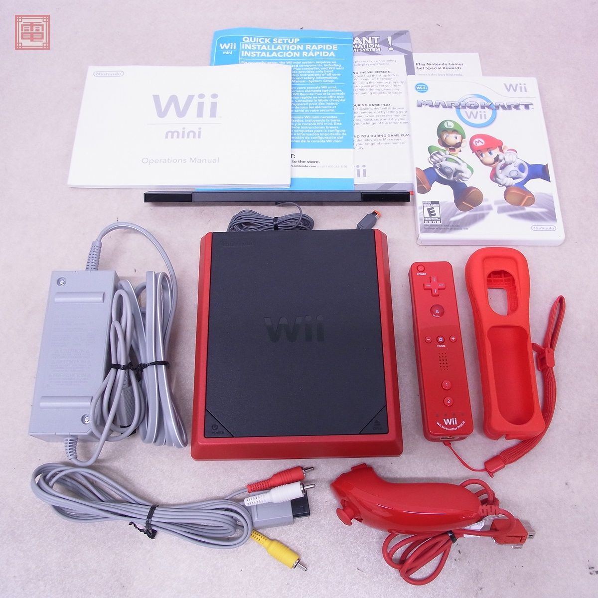 1円〜 Wii mini 北米版 海外版 本体 RVL-201（USA） 任天堂 Nintendo 説 + ソフト付 動作確認済【20_画像1