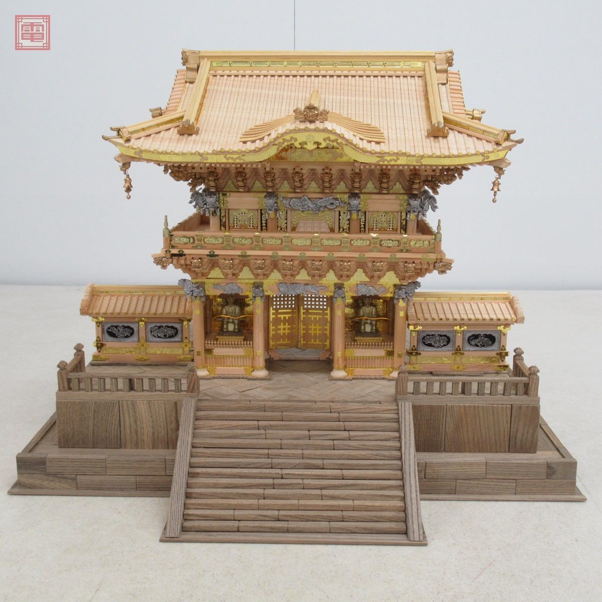 引取限定 完成品 小林工芸 1/40 日光東照宮 陽明門 回廊付き 台座サイズ 幅106cm×奥行42cm 現状品 デアゴスティーニ 【HT_画像3