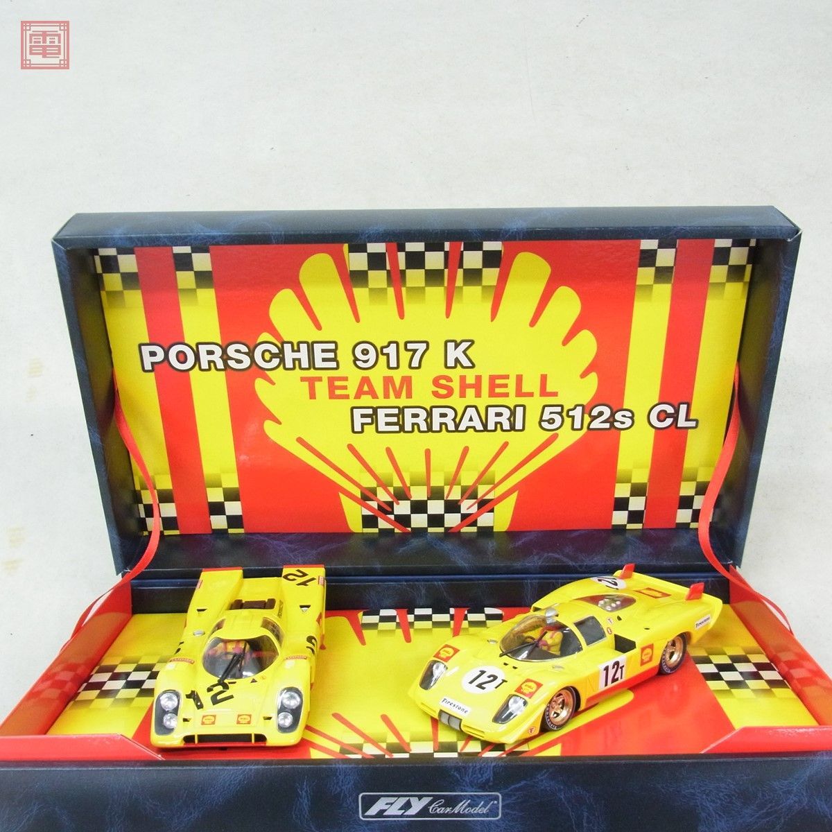 フライ 1/32 TEAM SHELL ポルシェ 917 K #12 フェラーリ 512s CL Ref 96065 スロットカー FLY FERRARI 動作未確認【20_画像3