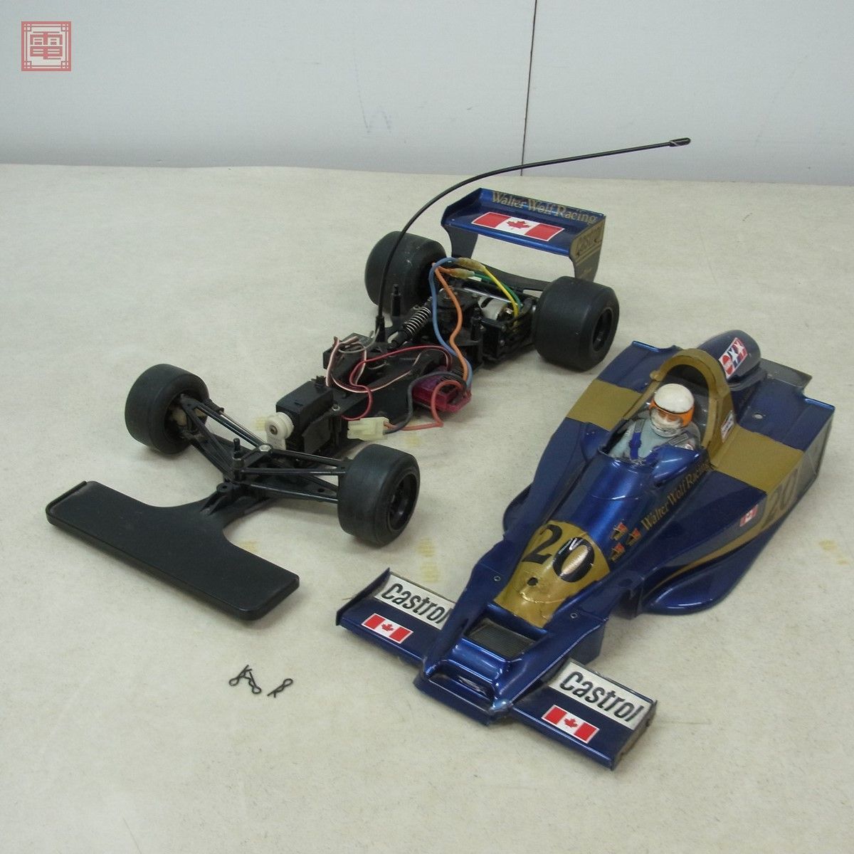 タミヤ 1/10 ウルフ WR1 電動RCレーシングカー モーター/サーボ/受信機 等 搭載 ラジコン TAMIYA Wolf 動作未確認 現状品【FD-日本代購代Bid第一推介「Funbid」