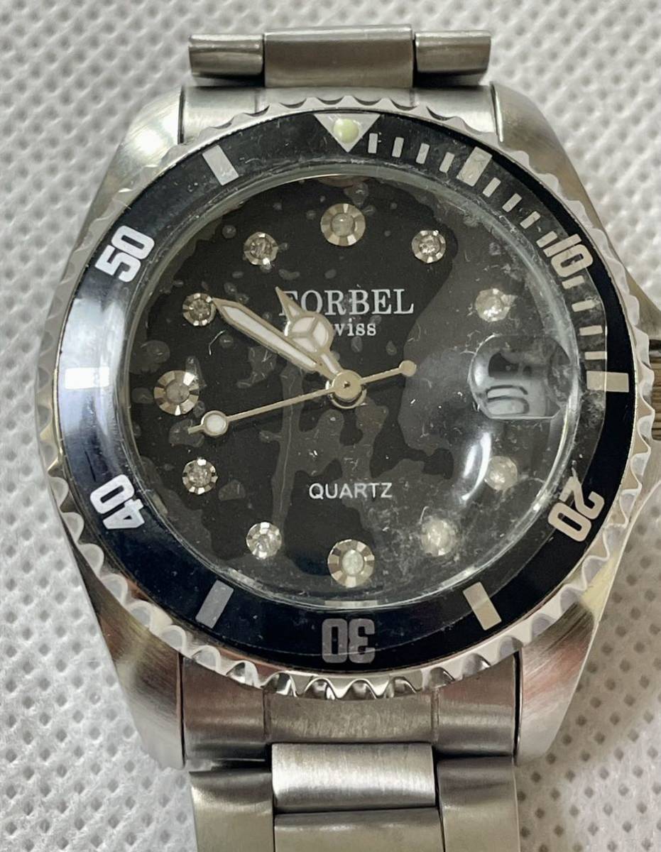 メンズ腕時計 FORBEL Swiss FB-1088-DL 可動品 激安一円スタート_画像5