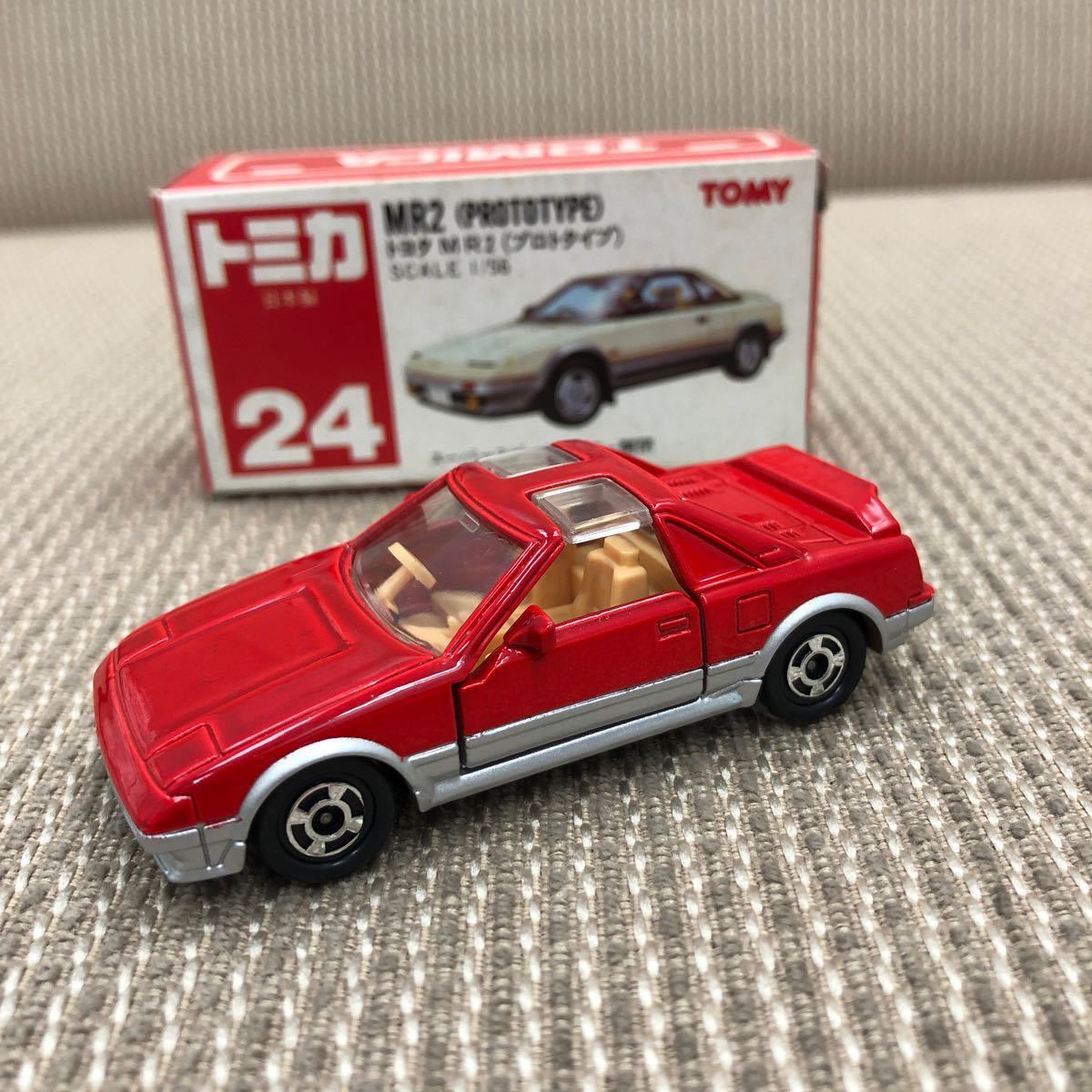 トミカ No24 トヨタ MR2 (プロトタイプ) 赤箱 _画像1