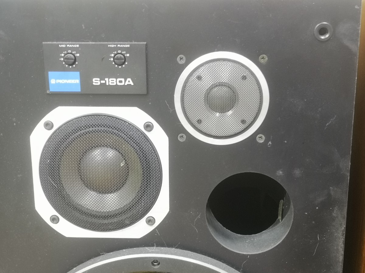 PIONEER S-180A speaker pair Junk 