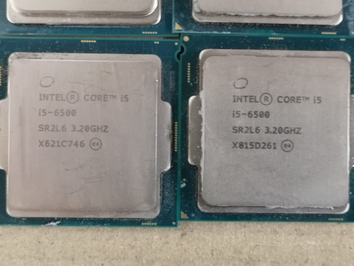 i5-6500 CPU 4個セット ジャンク扱い_画像3