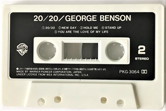 【稀少カセット ジョージ・ベンソン 20/20 GEORGE BENSON】ノー・ワン・エモーション  ラ・メール ワンオーナー 再生確認済の画像4