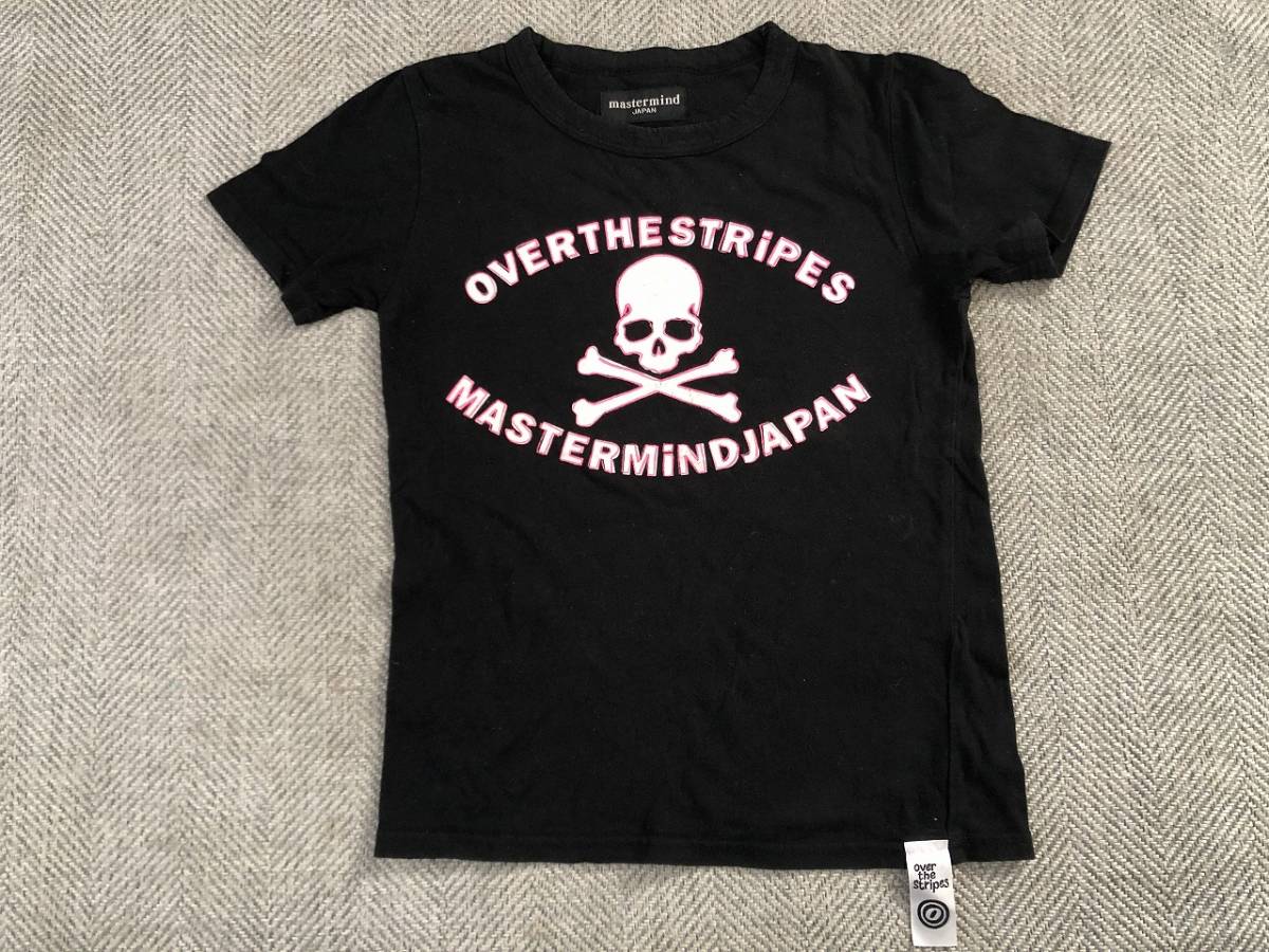 MASTERMIND JAPAN x OVER THE STRiPES スカル Tシャツ 130 キッズ 子供 KIDS マスターマインド オーバーザストライプス_画像1