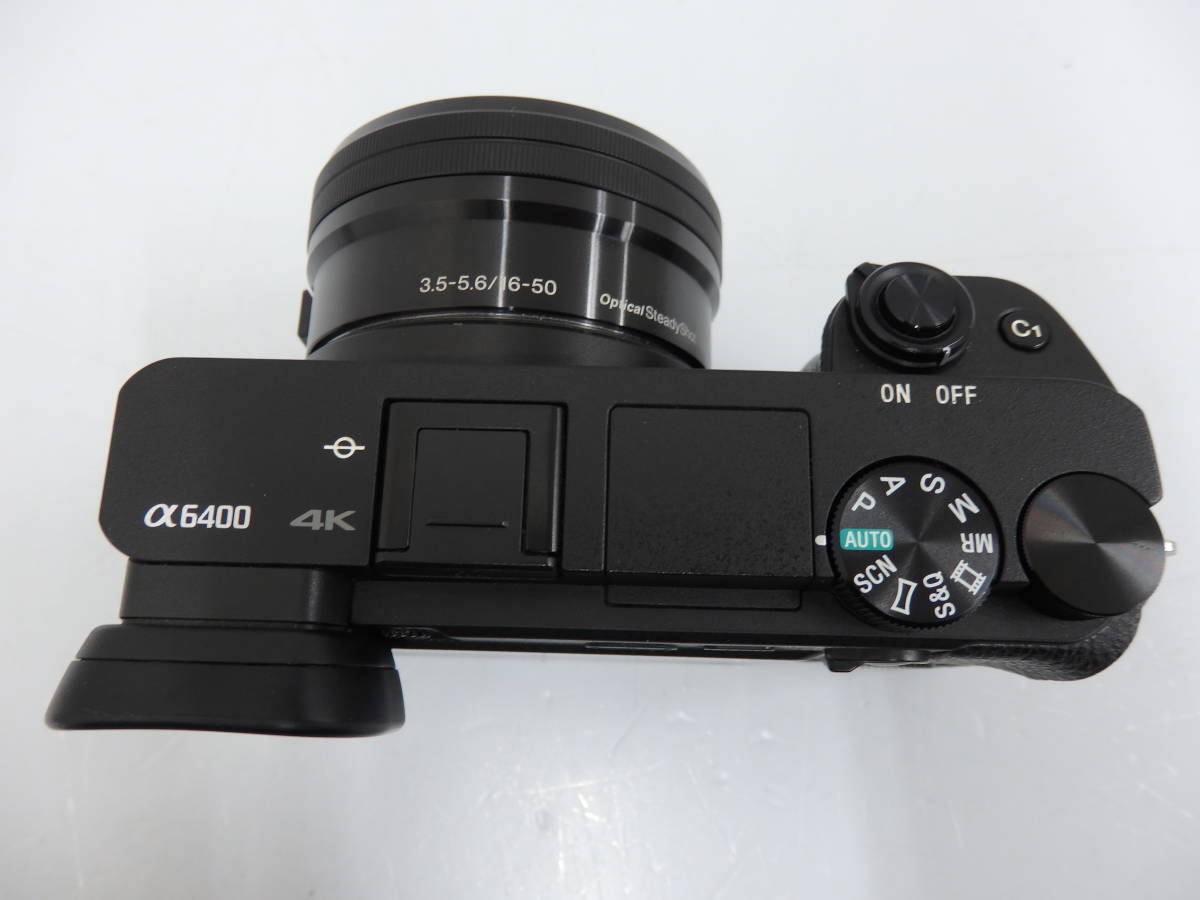 kd45）ジャンク　中古　SONY　ソニー　α6400　ILCE-6400L　パワーズームレンズキット　ブラック　_画像4