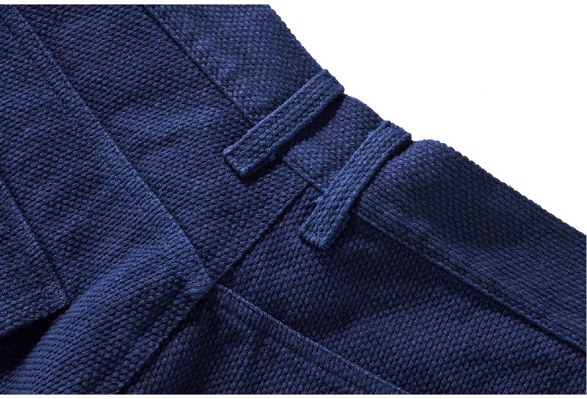 レトロ 藍染 刺し子 ハーフパンツ Fatigue Pants OG107 リメイク 夏 ショートパンツ メンズ 短パン 天然インディゴ 15oz 綿100% 厚手 XL_画像6