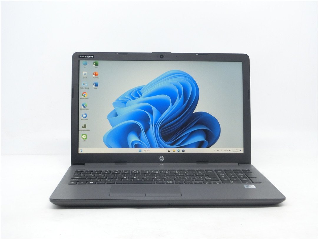 カメラ内蔵/中古/15.6型/ノートPC/Win11Home/高速SSD256/8GB/Core i5 1035G1/HP 250 G7 WPS office2搭載 新品無線マウス 訳あり品
